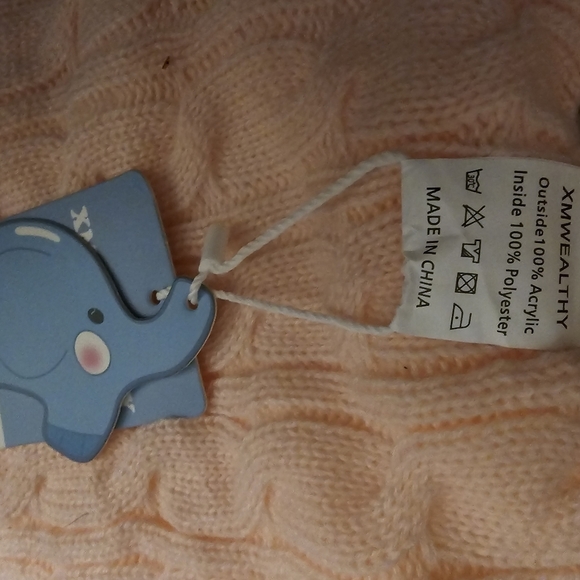 🛍️👗 2 for $25 XMWEALTHY Unisex Infant Swaddle Blankets Soft Thick Fleece Knit - Picture 2 of 3